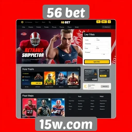 Avaliação da interface do usuário do site 56 bet